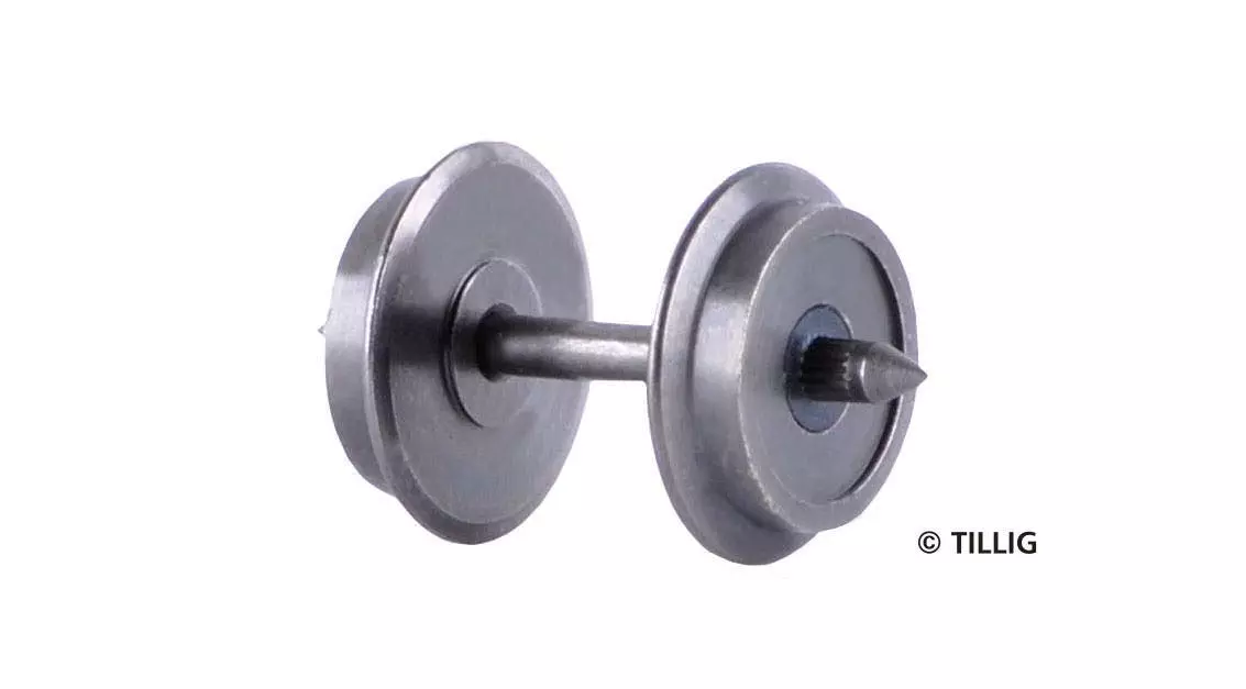 Tillig 08895 - Scheibenradsätze für Personen-/Packwagen (8 Stück) H0e