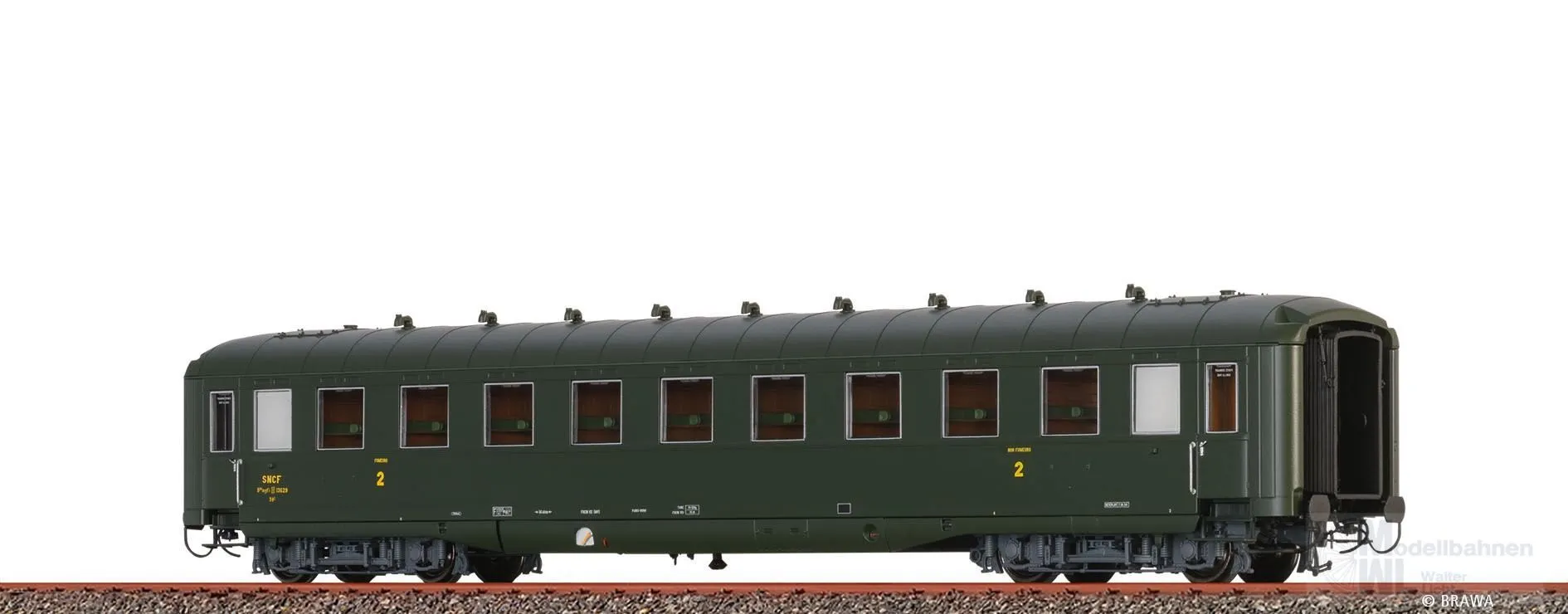 Brawa 51128 - Schürzenwagen SNCF Ep.III B10myfi H0/WS