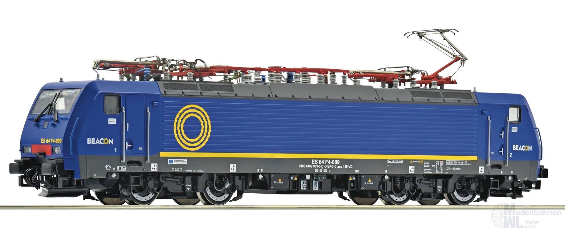 Roco 7520188 - E-Lok BR 189 909-5 BEACON RAIL Ep.VI H0/WS Sound