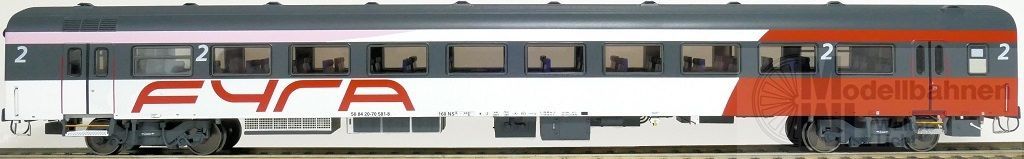 Exact Train 11142 - Personenwagen NS Ep.VI 2.Kl. Fyra 1 H0/GL Exact Train 11142 - Personenwagen NS Ep.VI 2.Kl. Fyra 1 H0/GL
