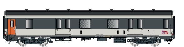 LS Models 31234 - Packwagen SNCF Ep.VI MC76 Dd2 Corail H0/GL