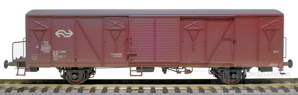 Exact Train 22060 - Güterwagen gedeckt NS Ep.IV Gbs EUROP gealtert H0/GL