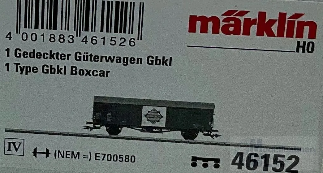 Märklin 46152 - MÄRKLIN - Güterwagen ged. DR Ep.IV Stern Radio Sonneberg H0/WS