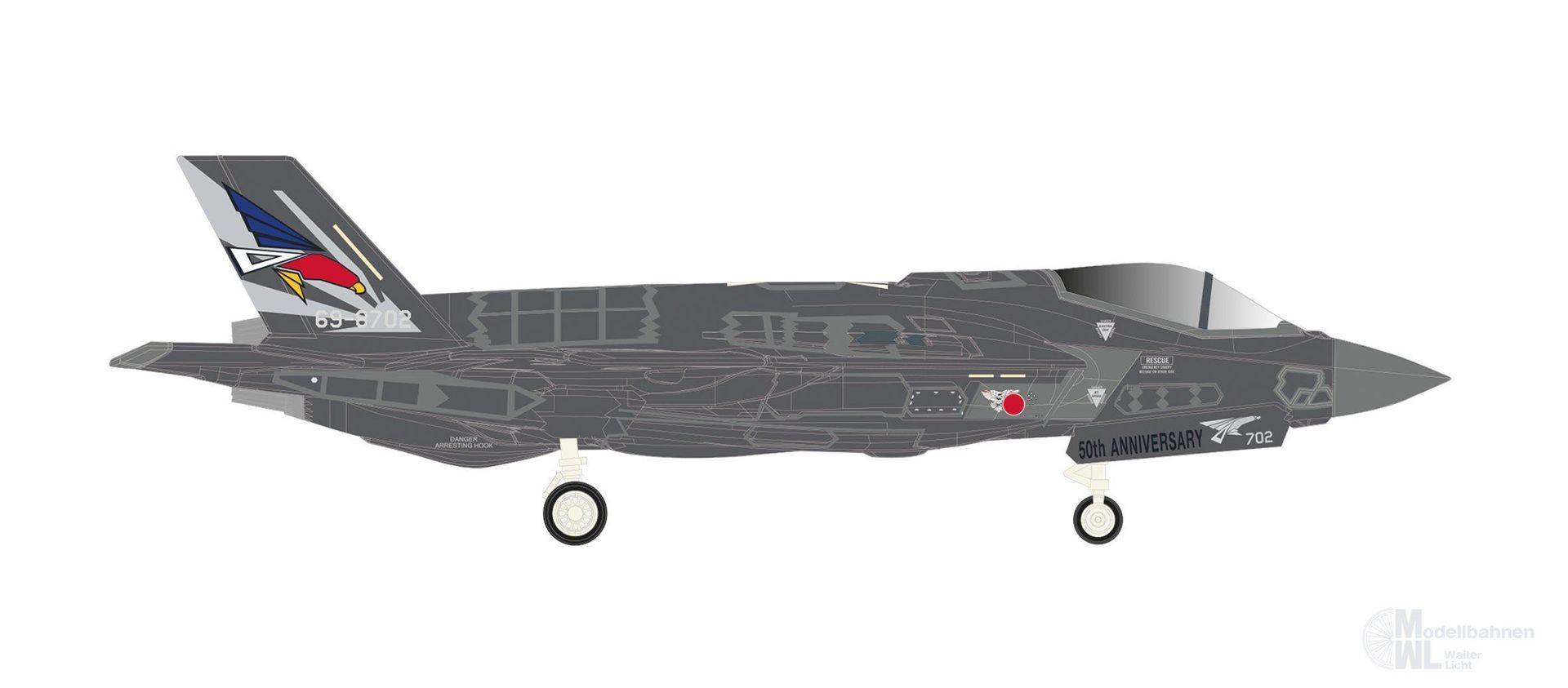 Herpa 573597 - F-35A JASDF 302 Hikotai 50th H0 1:200