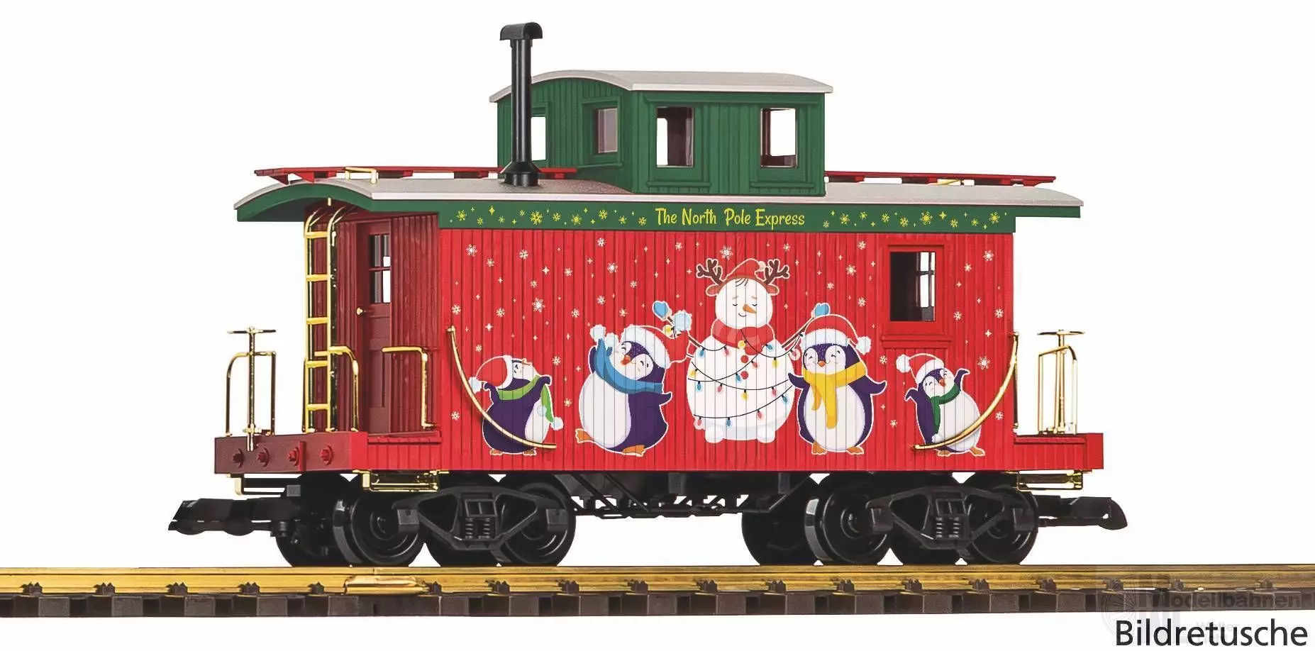 Piko 38978 - US Caboose North Pole Freight Spur G 1:22,5