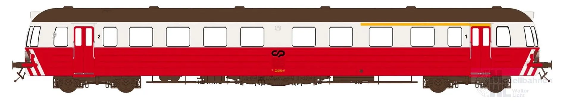 Sudexpress SNCP11018 - Triebwagen Serie 0100 CP Ep.IV 0110 Anos 70 H0/GL