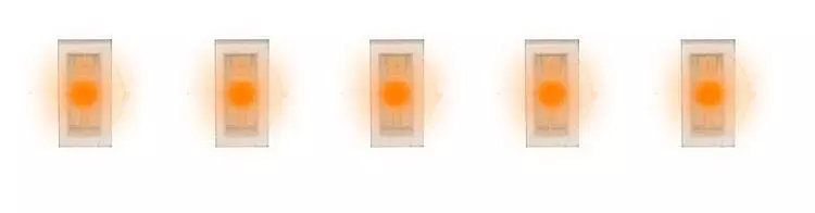 Faller 163753 - 5 SMD-LEDs, orange H0 1:87