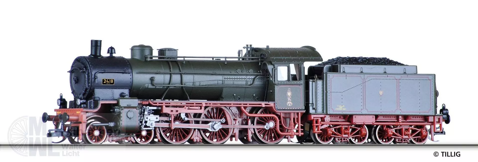 Tillig 02035 - Dampflokomotive K.P.E.V. TT 1:120