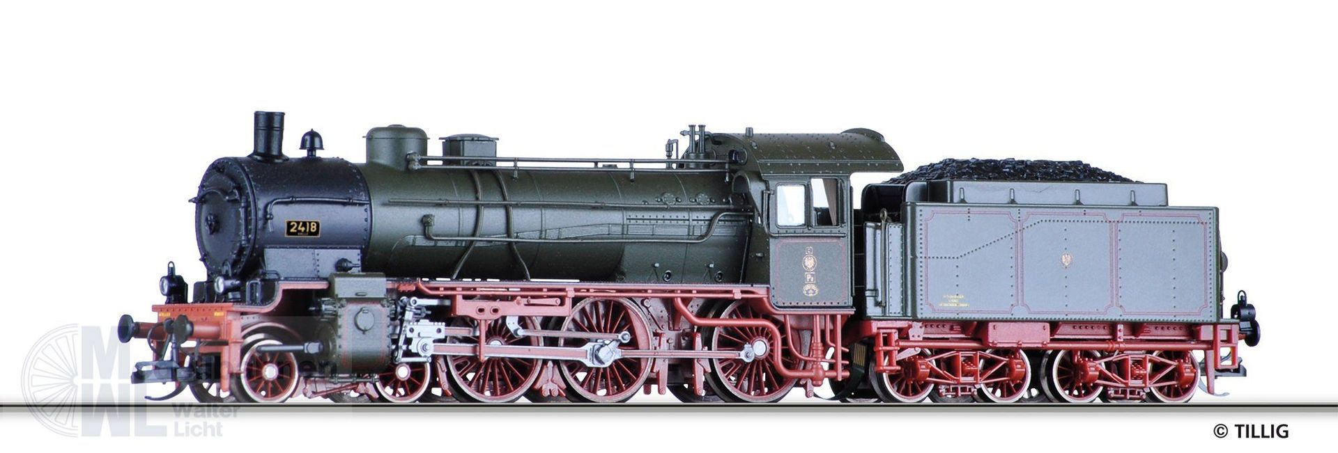Tillig 02035 - Dampflokomotive K.P.E.V. TT 1:120