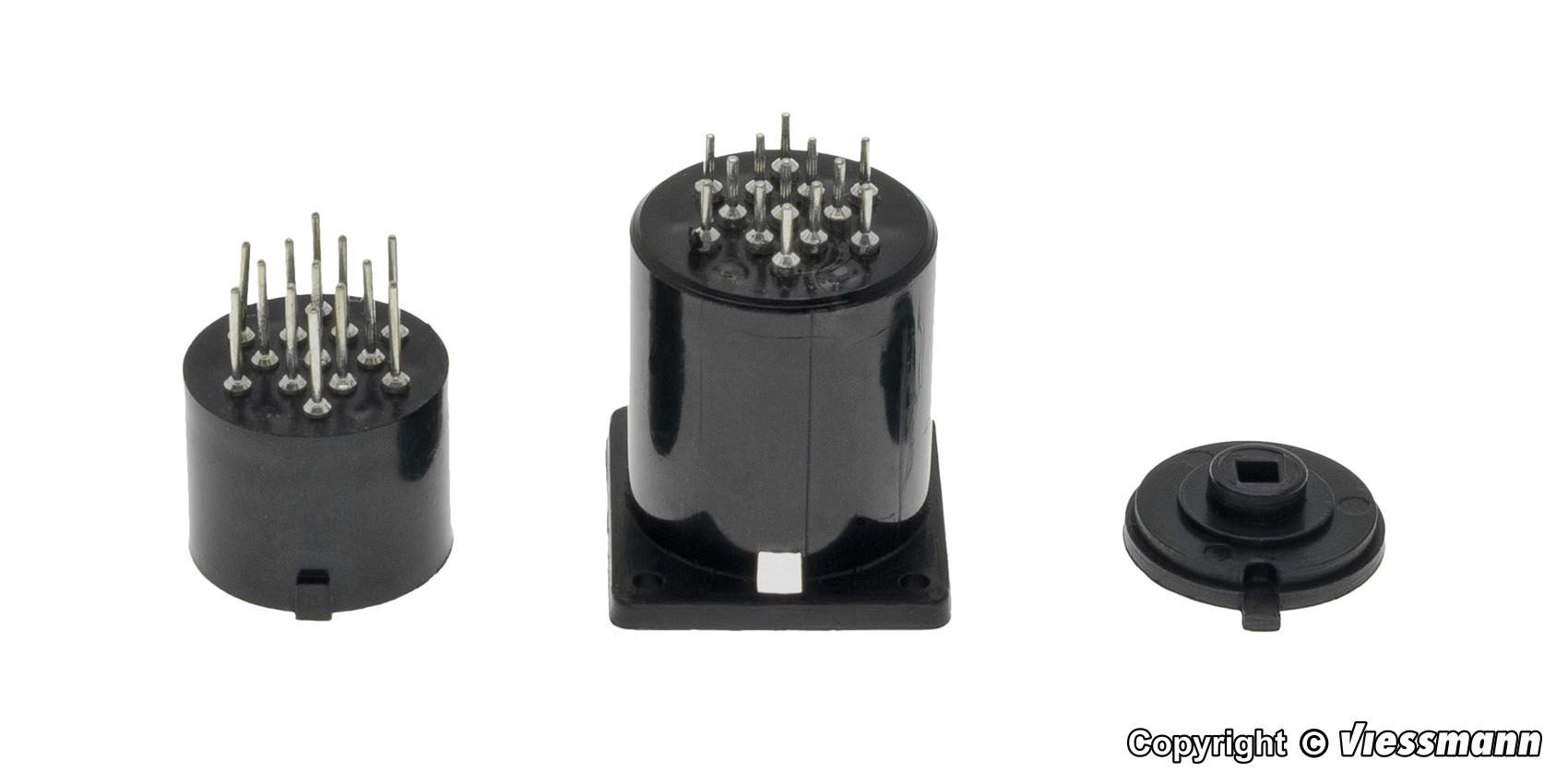 Viessmann 4653 - Zylindersteckfuß 13-polig H0 1:87