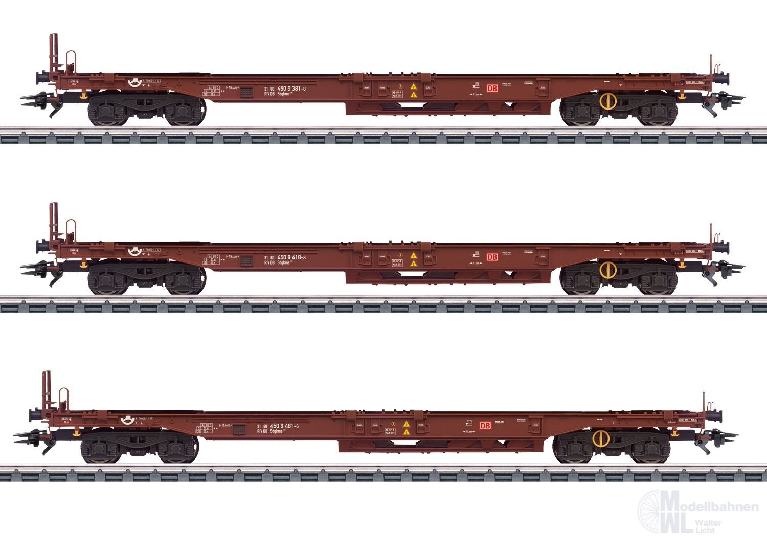 Märklin 47464 - Taschenwagen Set DB Ep.V 3.tlg. H0/WS