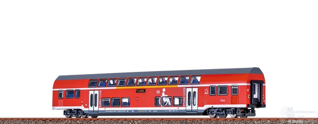 Brawa 64543 - TWINDEXX VARIO® Mittelwagen DB AG 2.Kl. Stralsund N 1:160 Digital