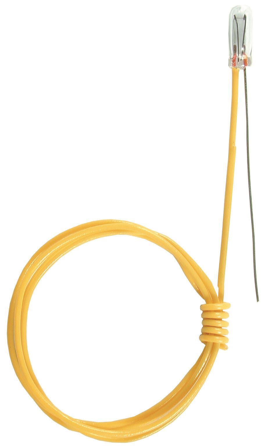 Viessmann 6229 - Glühlampe klar T 3/4 2,3mm 16V 30mA 1 Kabel 1 balnker Draht