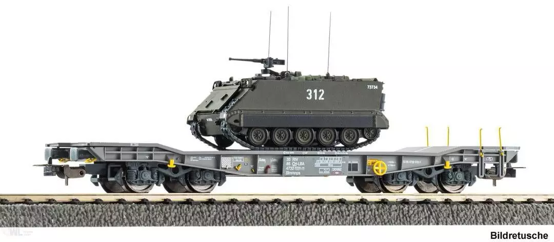Piko 96280 - Panzertransportwagen SBB Ep.V mit M113 Schützenpanzer H0/GL