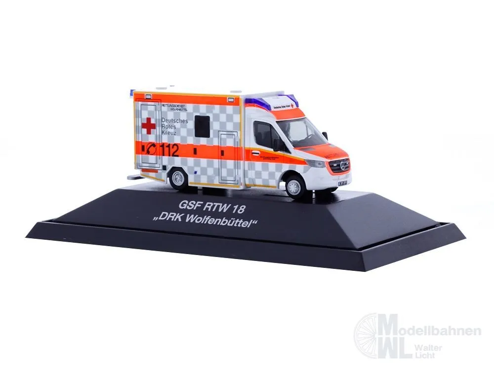 Rietze 76117 - GSF RTW ´18 DRK Wolfenbüttel H0 1:87