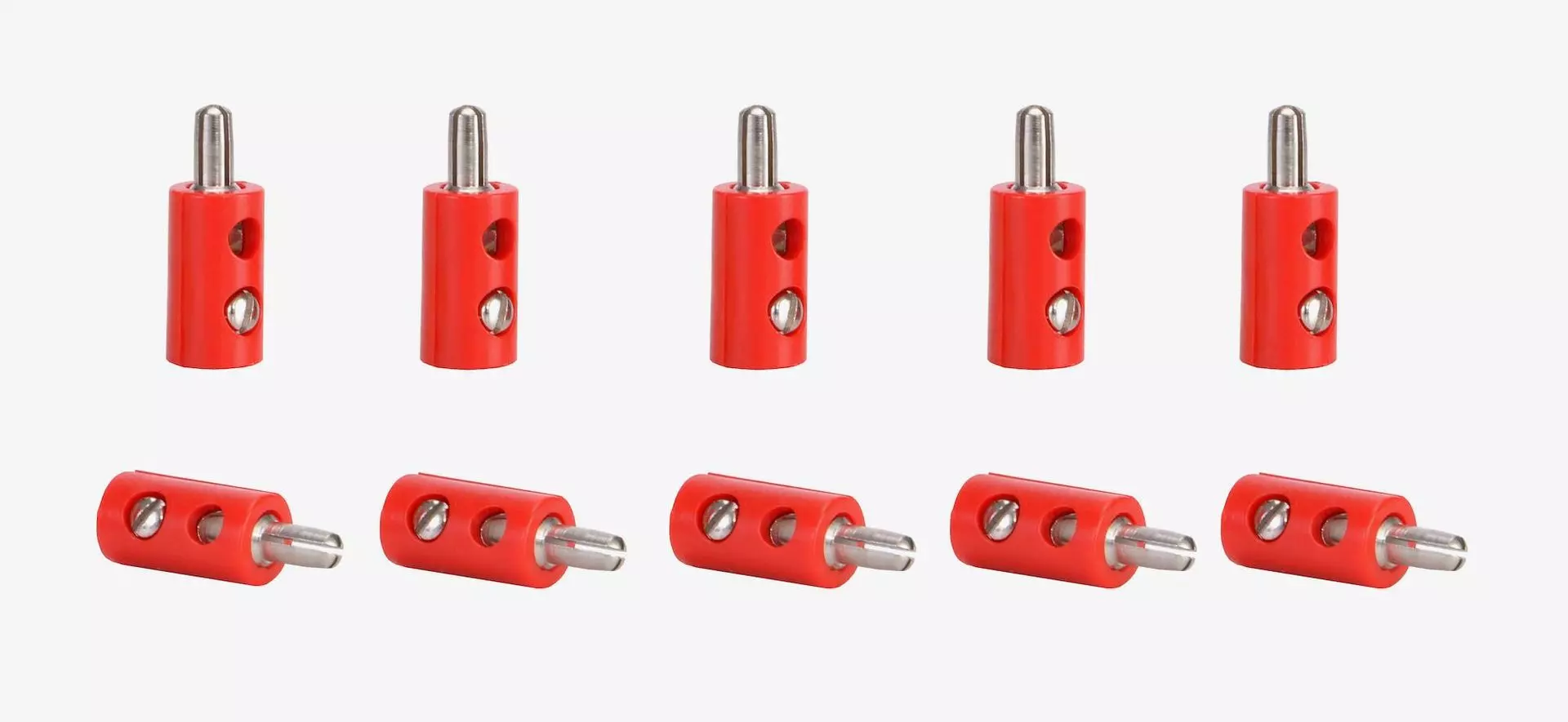 Viessmann 6871 - Querlochstecker 10 Stück rot