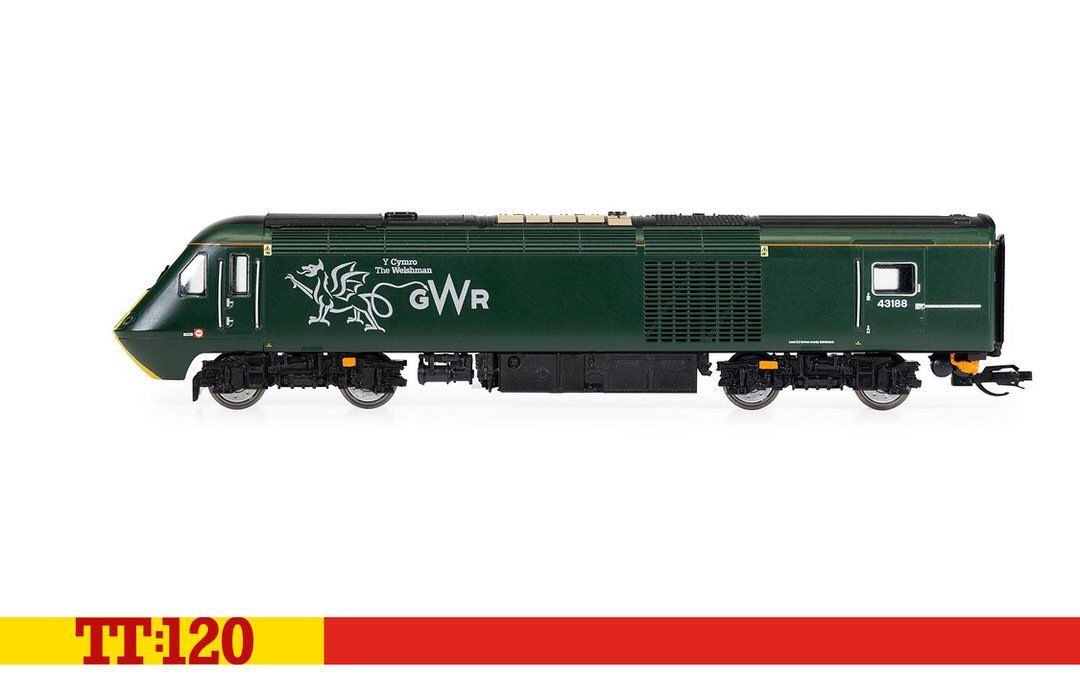 HORNBY TT TT3023M - Diesellok Class 43 GWR HST Train Pack TT 1:120