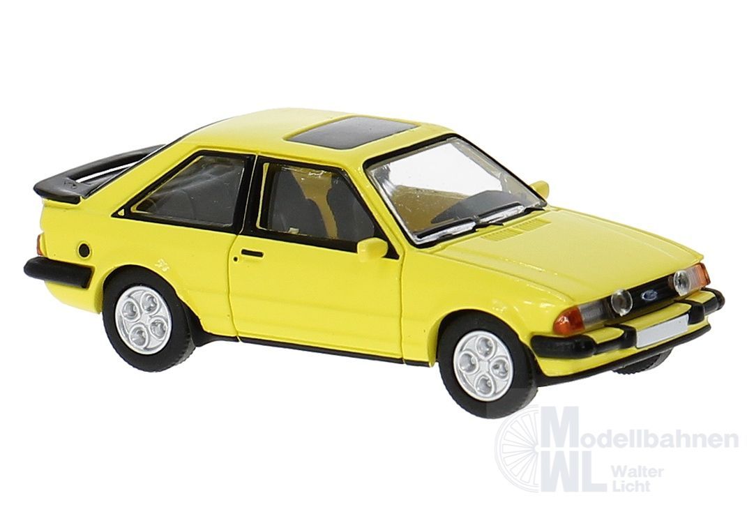 PCX-Models 870788 - Ford Escort MK III XR3i gelb 1982 H0 1:87
