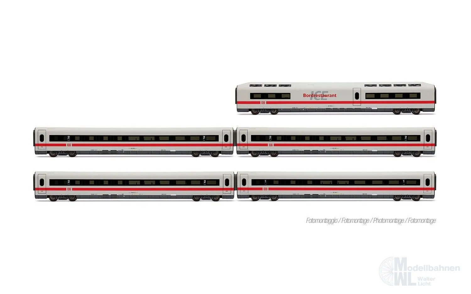 Lima 4686 - Ergänzungswagen Set ICE 1 DB Ep.VI Bock auf Graubünden 5.tlg. H0/GL