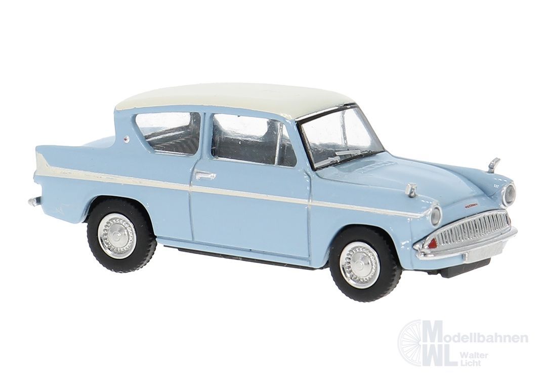 Brekina 19330 - Ford Anglia in blau H0 1:87