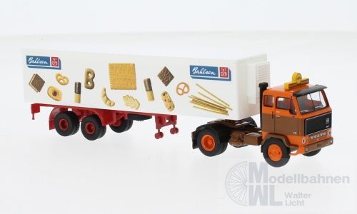 Brekina 85672 - Volvo F89 Koffer-SZ BahlsenDatra (DK) H0 1:87