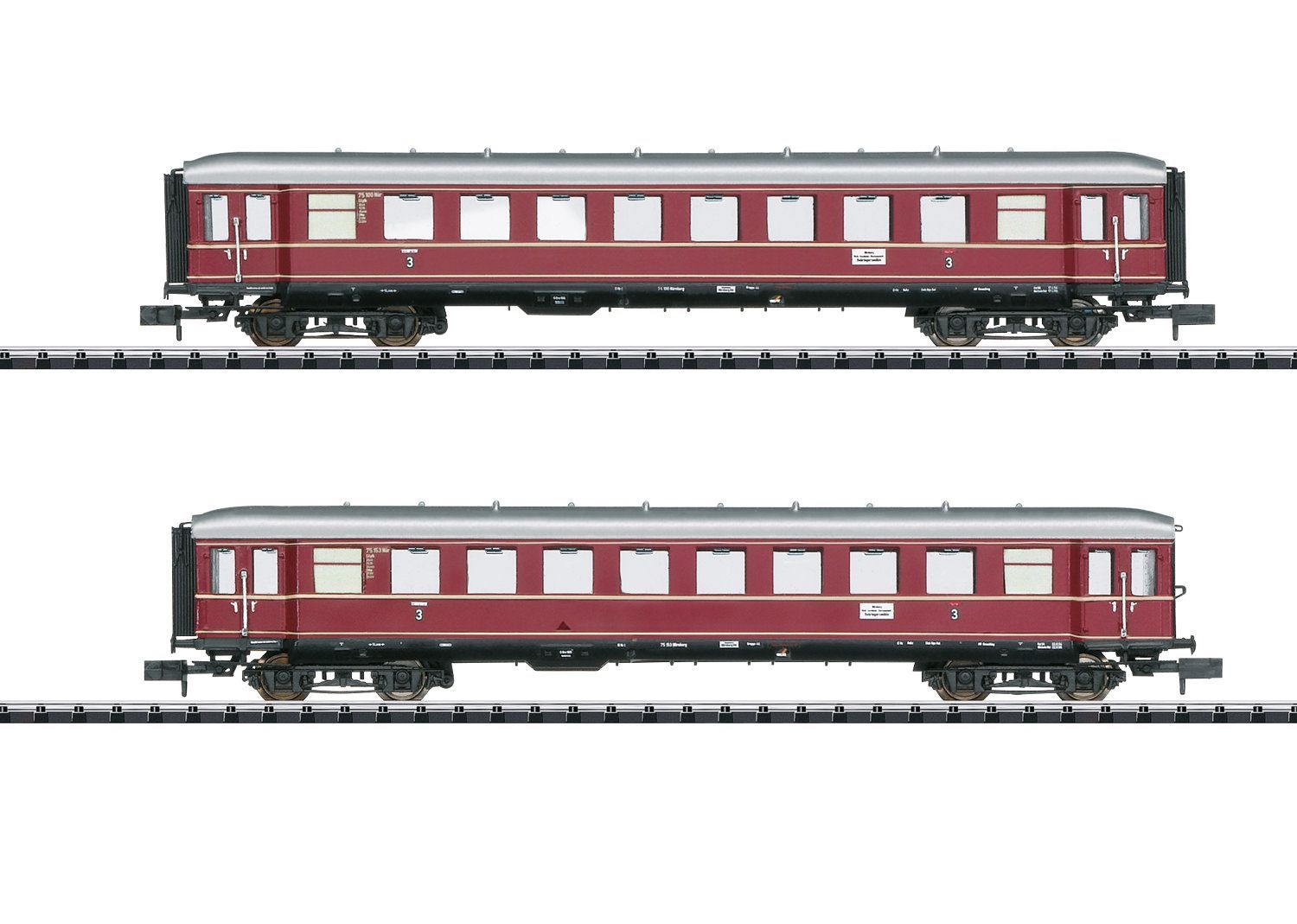 Personenwagen Set DB Ep.III 2.tlg. Die roten Bamberger Teil 2 N 1:160