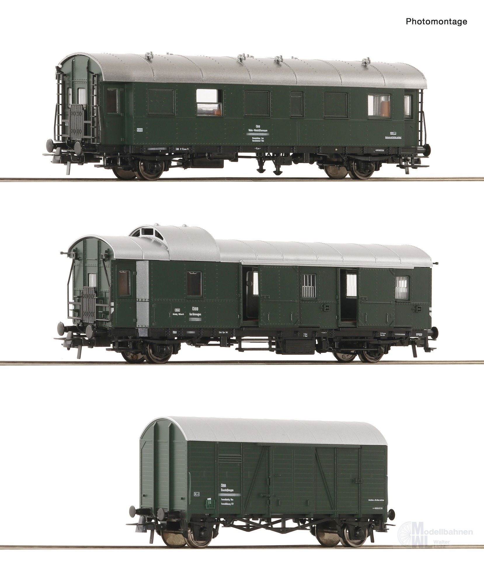 Roco 6200134 - Begleitwagen Set ÖBB Ep.IV 3.tlg. H0/GL