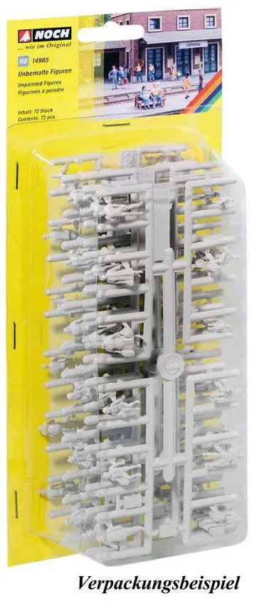 Noch 35985 - Unbemalte Figuren 72 Stück N 1:160