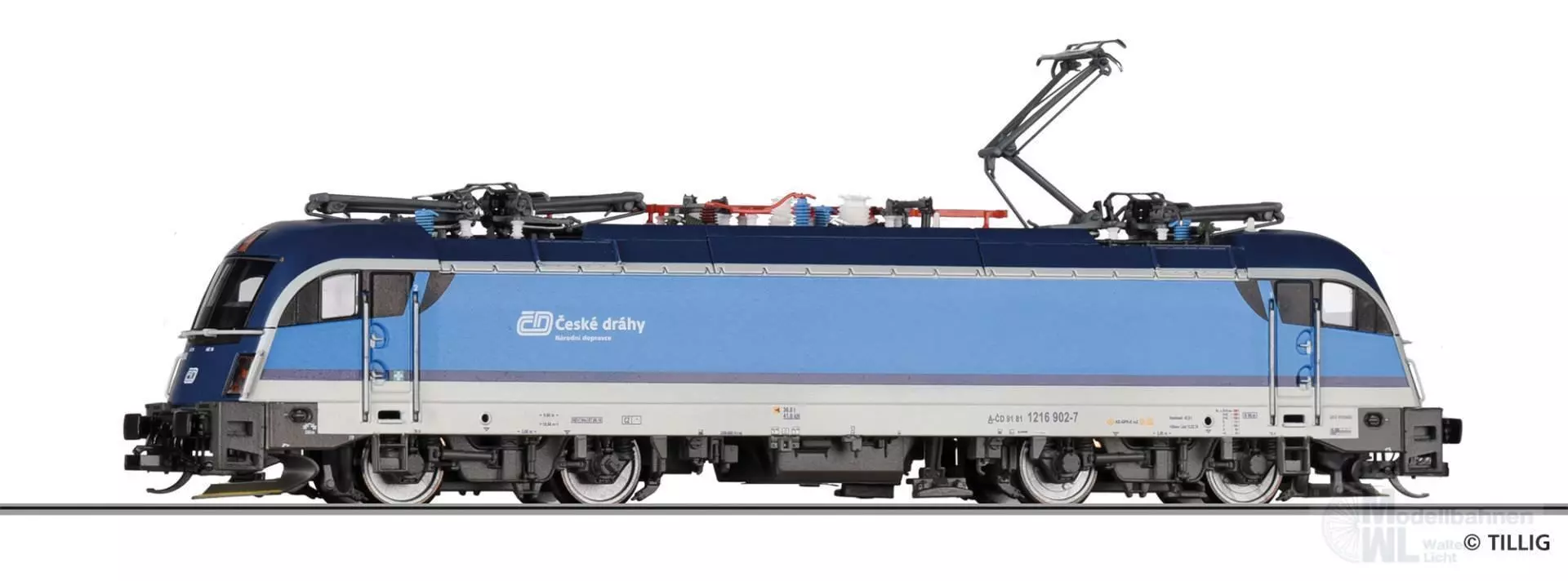 Tillig 04974 - E-Lok BR 1216 CD Ep.VI TT 1:120