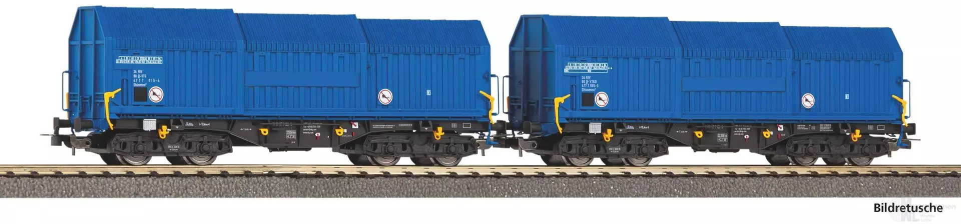 Piko 28307 - Teleskophaubenwagen Set VTG Ep.VI 2.tlg. H0/GL