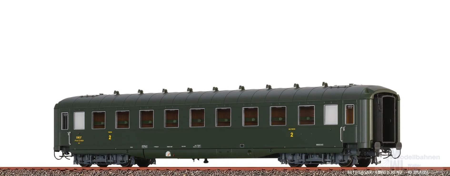 Brawa 51121 - Schürzenwagen SNCF Ep.III B10myfi H0/GL BASIC