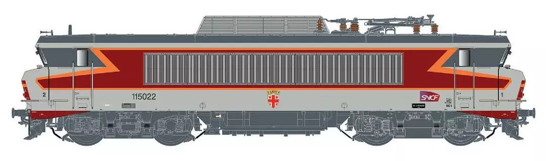 LS Models 10989 - E-Lok BB 15022 SNCF Ep.VI Arzens grau H0/WS