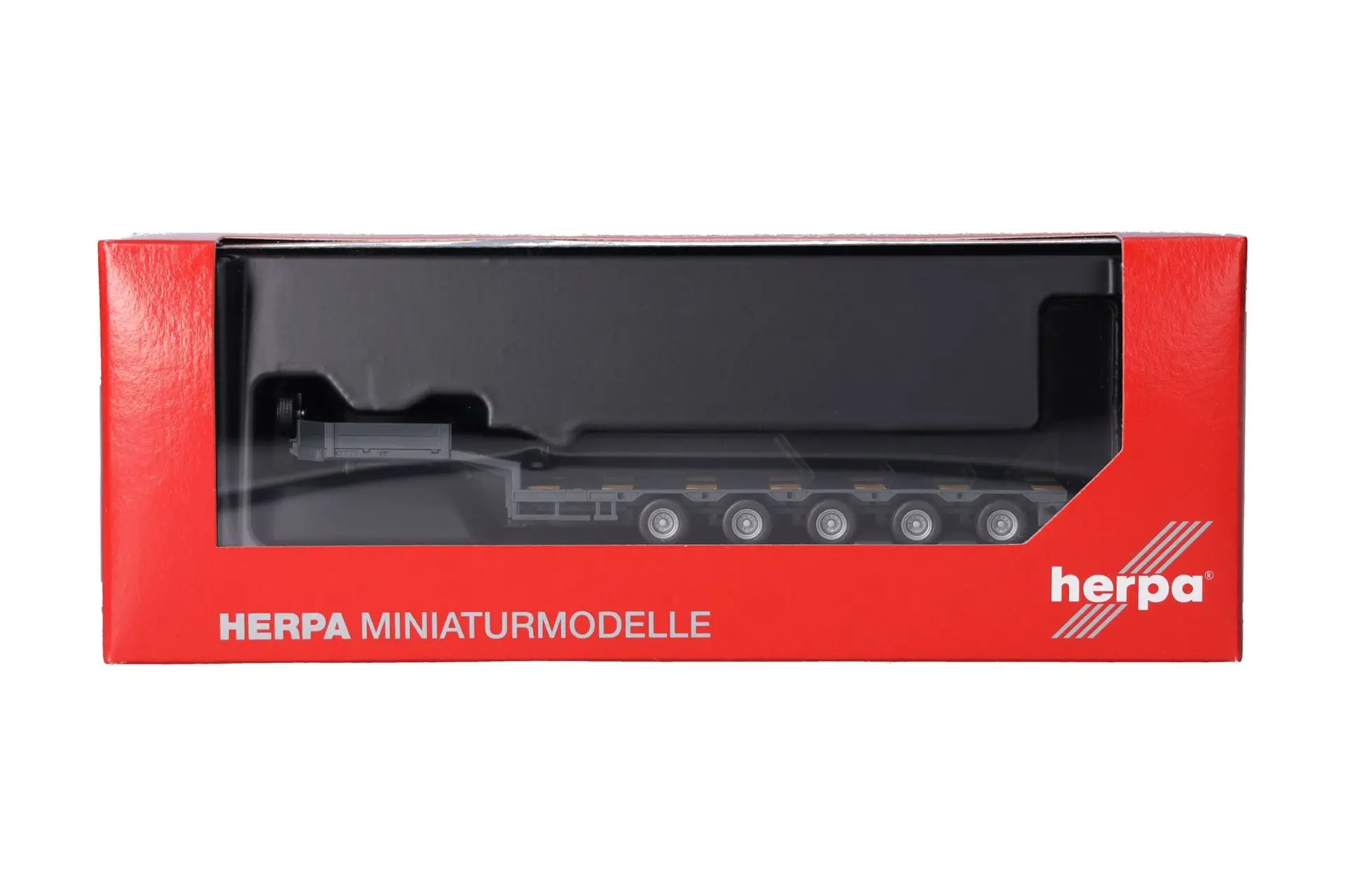 Herpa 076388-012 - Semitieflader 5 achs anthrazit H0 1:87