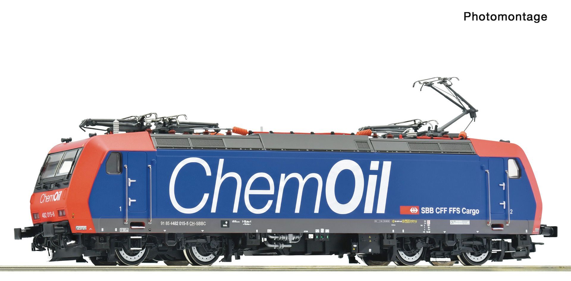 Roco 7510311 - E-Lok Re 482 015-5 SBB Cargo Ep.VI Chemoil H0/GL SOUND