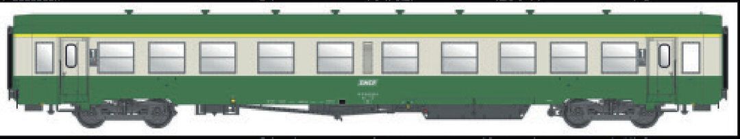 LS Models MW40036 - Personenwagen SNCF Ep.IVb USI At4 U62 1.Kl. H0/GL