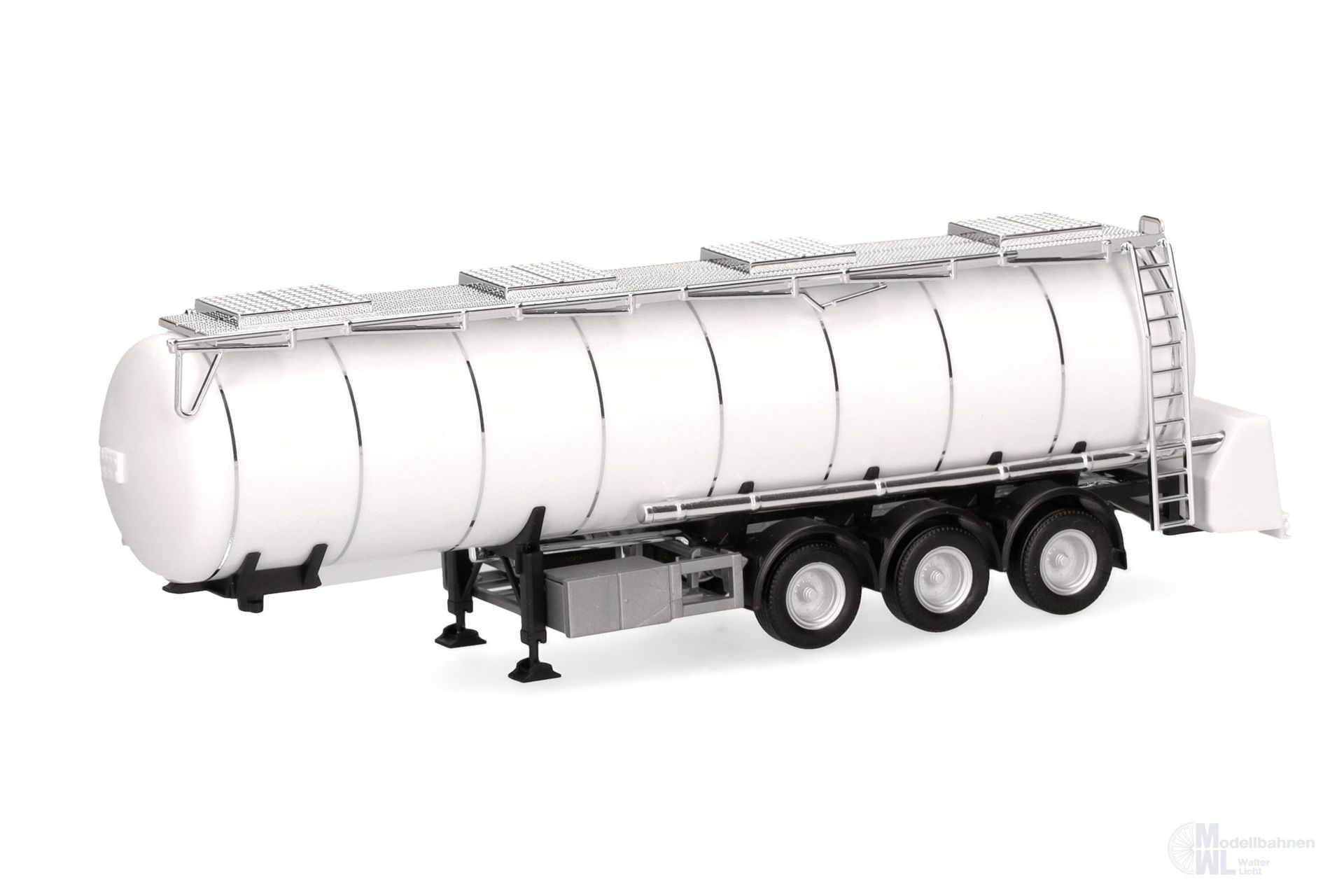 Herpa 076463-003 - Lebensmitteltankauflieger 3-achs weiß H0 1:87