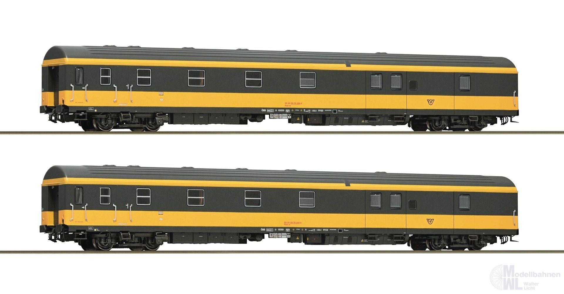 Roco 6210188 - Bahnpostwagen Set ÖBB Ep.V 2.tlg. H0/GL