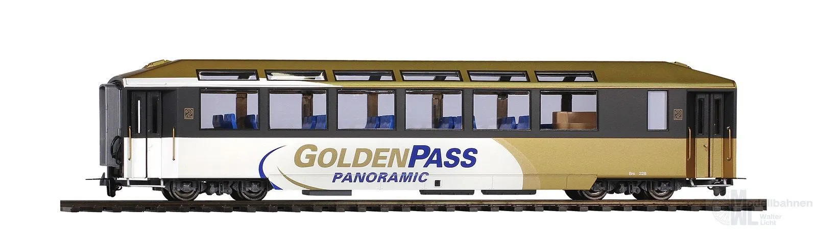Bemo 3296318 - Panoramawagen MOB Ep.V/VI Brs 228 GoldenPass Panoramic H0m