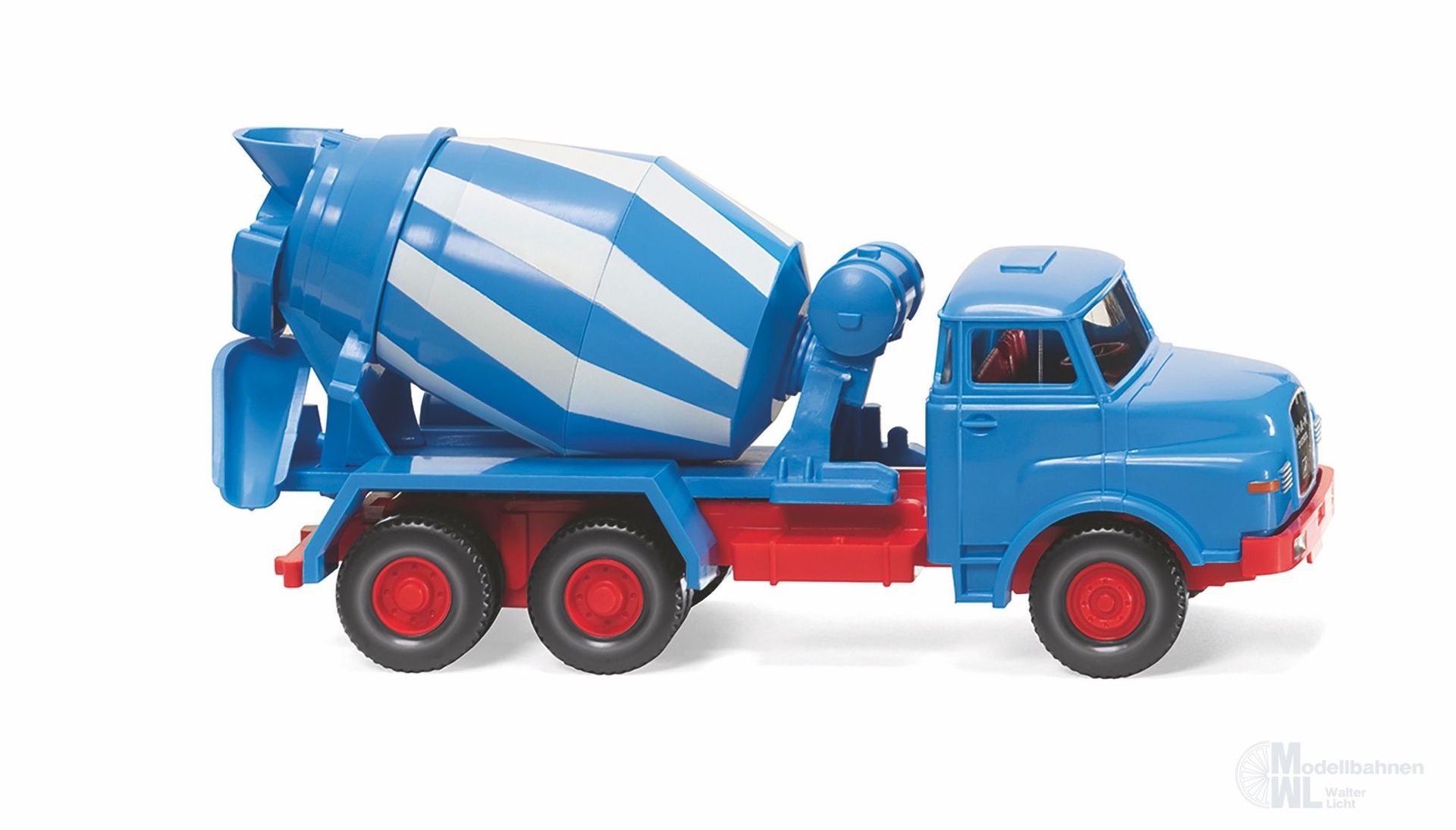 Wiking 068208 - Betonmischer MAN - blau/weiß H0 1:87