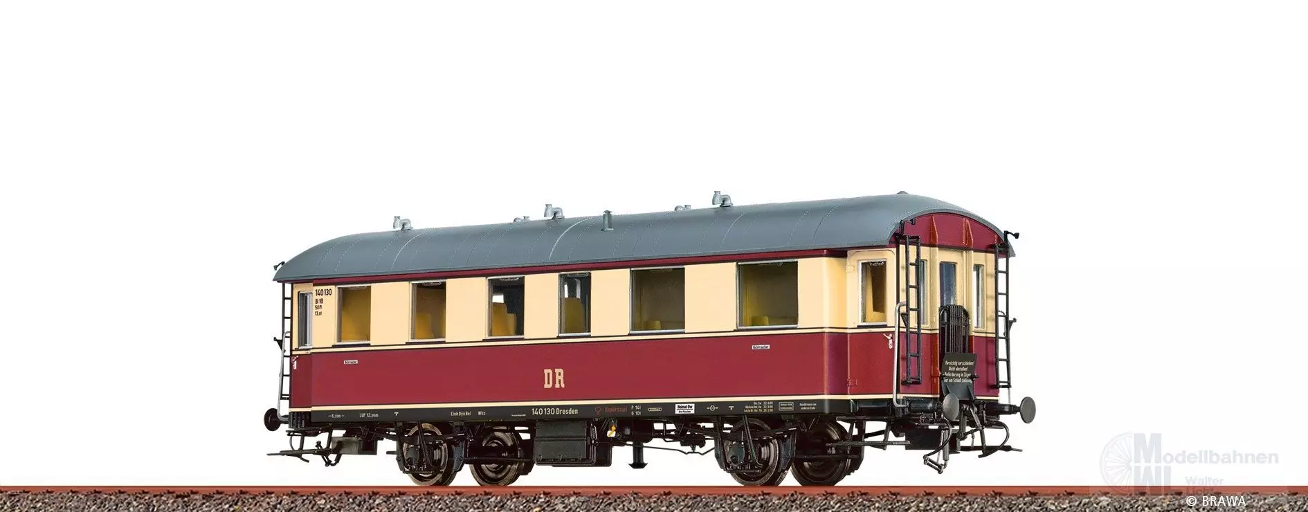Brawa 45548 - Personenwagen DR Ep.III Bi 140 130 H0/GL