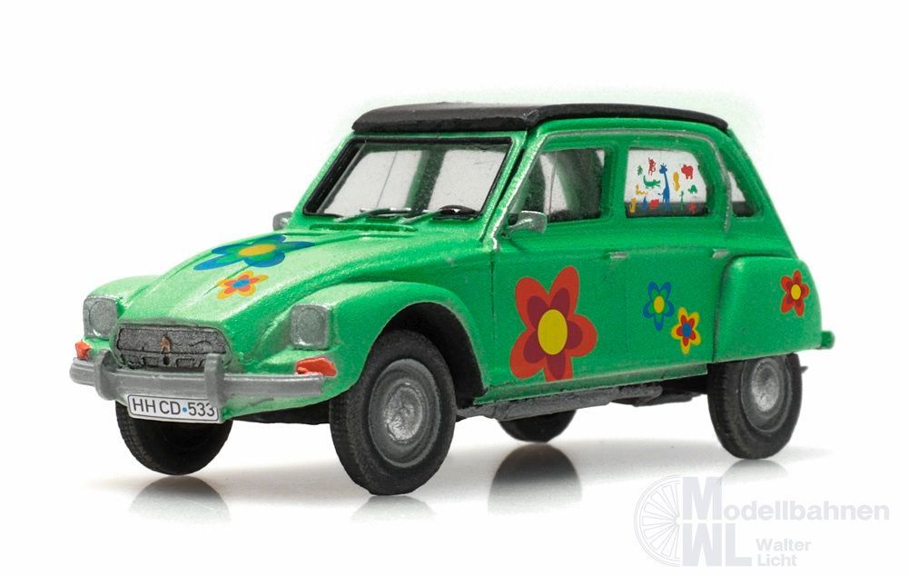 ARTITEC b.v. 387.666 - Citroën Dyane Flower Power Fertigmodell H0 1:87 ARTITEC b.v. 387.666 - Citroën Dyane Flower Power Fertigmodell H0 1:87