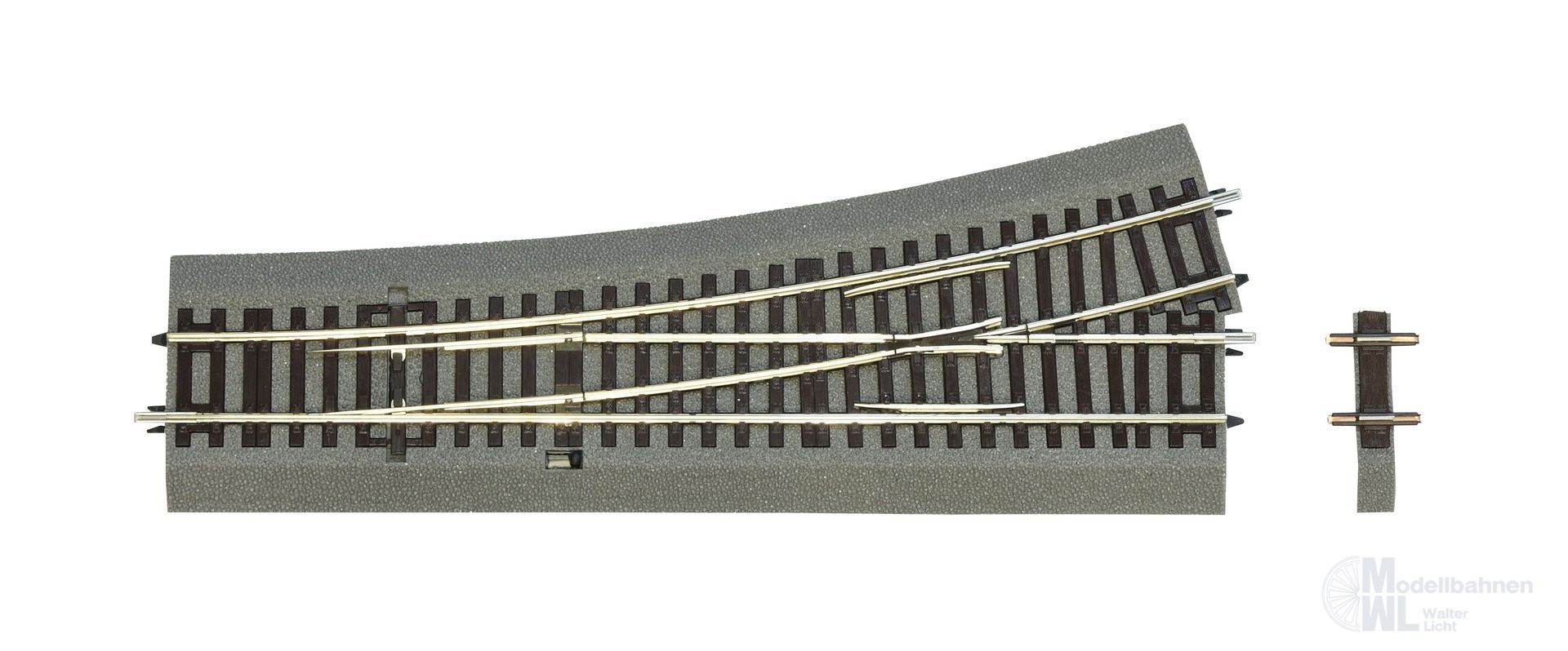 Roco 42534 - Weiche WL-15 links hand mit Bettung H0/GL