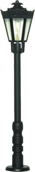 Viessmann 6071 - Parklaterne schwarz mit klarem Schirm, LED warmweißH0 1:87