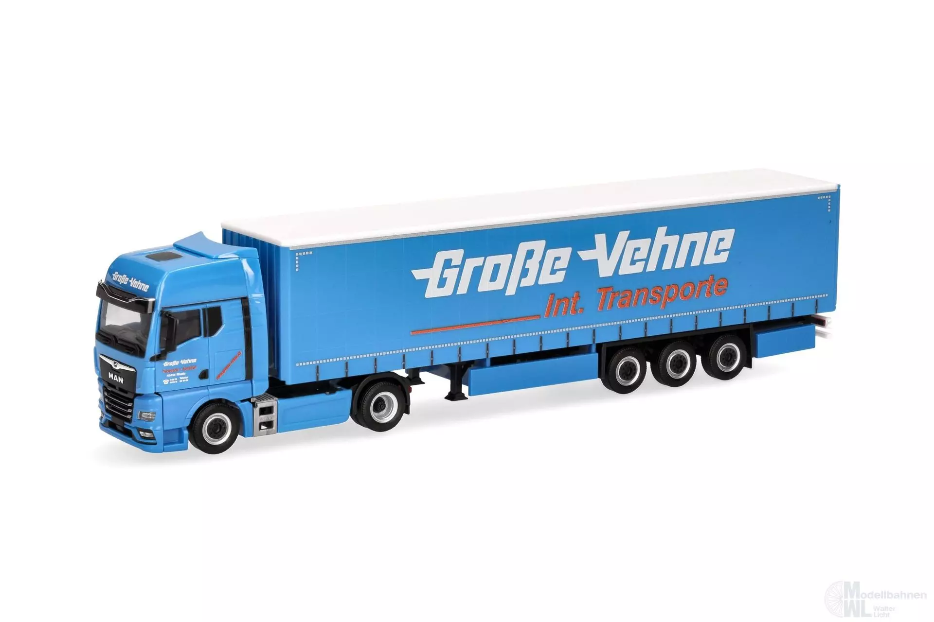 Herpa 319287 - MAN TGX GX Gardinenplanen Sattelzug Große Vehne H0 1:87