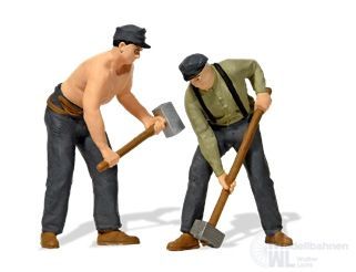 Preiser 44944 - Gleisbauarbeiter Epoche II / III Spur G 1:22,5