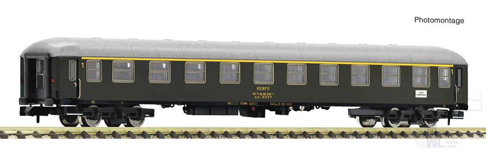 Fleischmann 863901 - Personenwagen RENFE Ep.IV/V 1.Kl. N 1:160
