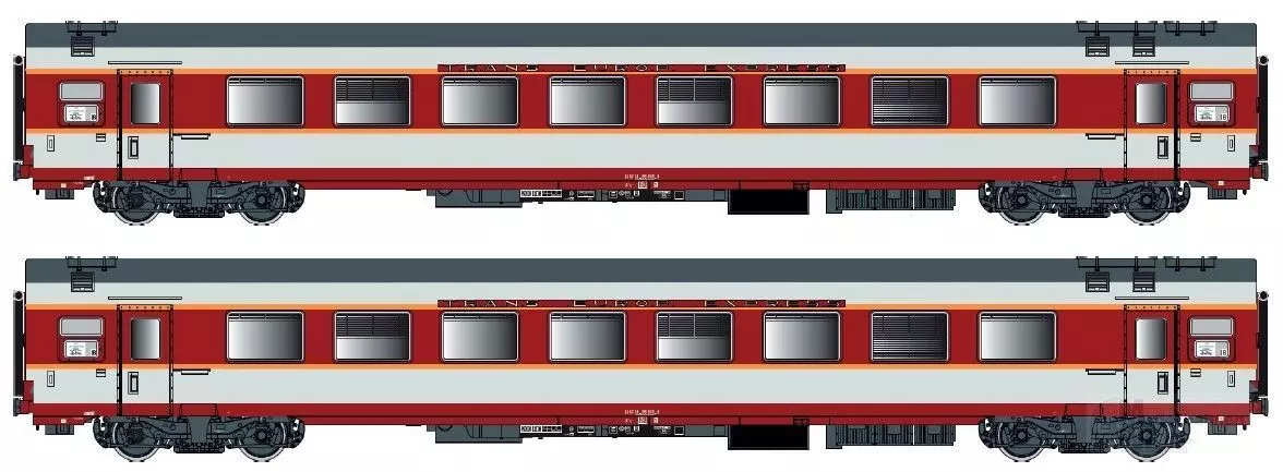 LS Models 40078AC - Personenwagen Set SNCF Ep.IV A8u Capitole 2.tlg. H0/WS