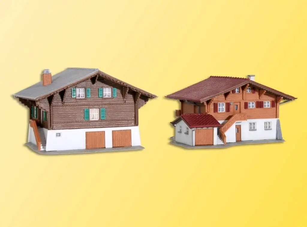 Kibri 37034 - Chalet Lenk 2 Stück N 1:160
