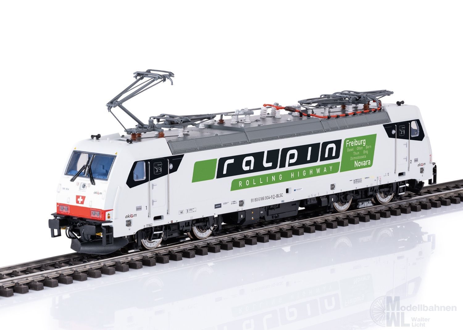 Märklin 38801 - E-Lok BR 186 SBB Ep.VI Railpin H0/WS Sound