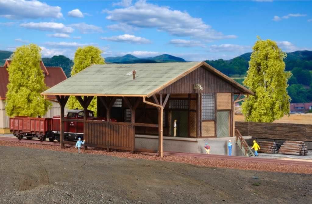 Vollmer 47539 - Güterschuppen offen N 1:160